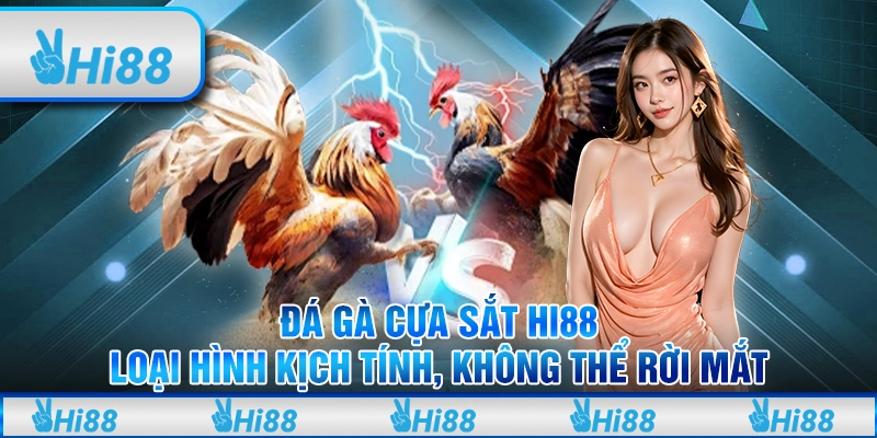 Đá gà cựa sắt Hi88 - Loại hình kịch tính, không thể rời mắt